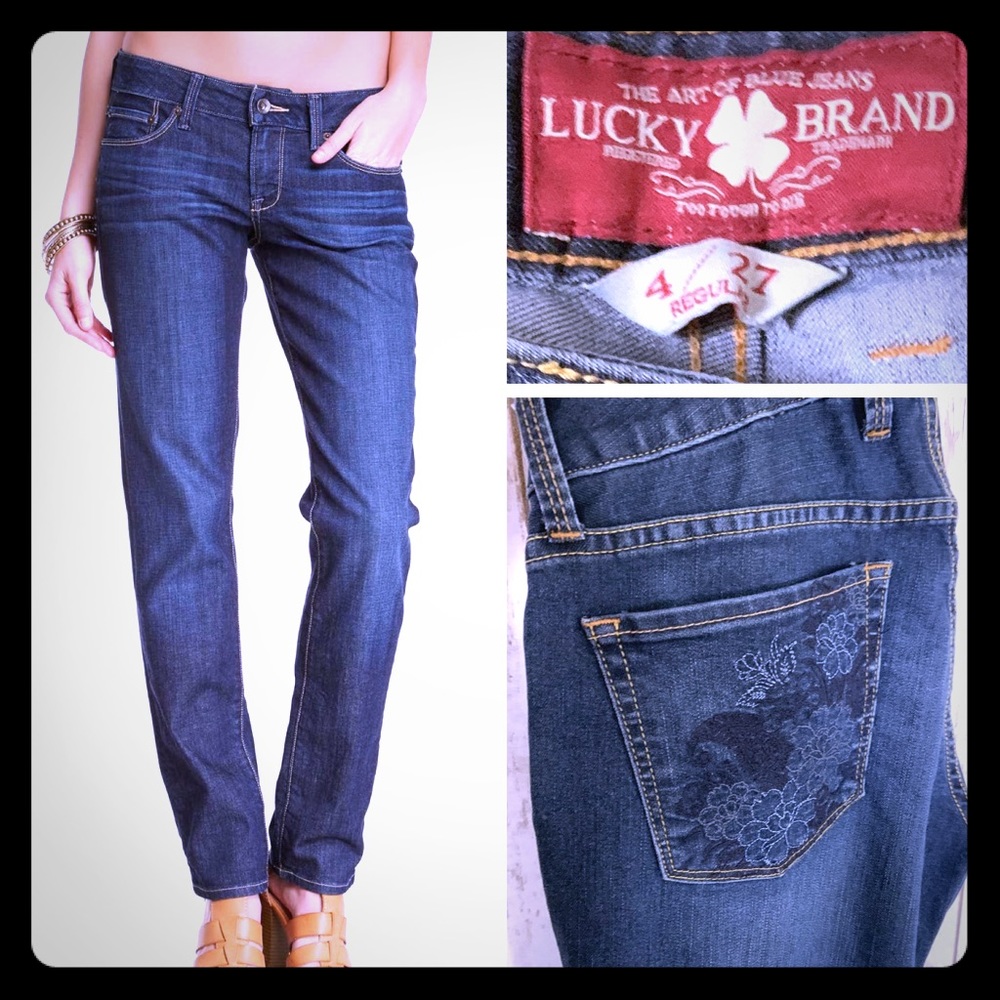 ☘️ Lucky Brand Lola Straight embroidered pocket